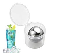 Espresso Cooling Ball, Reutilizable Stainless Steel Ice Sphere, Recongelable Drink Chilling Tool For Bourbon Coffee Home Bar Party Picnic Camping Beverage Cooling Whiskey Spirits Refreshment Use