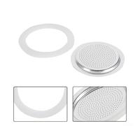 Espresso - Junta de goma de silicona de repuesto para cafetera, sello suave flexible diseñado para adaptarse a múltiples tamaños de diámetro de ollas de estufa (1 taza + tamiz)