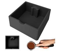 Espresso Knock Box - Coffee Puck Catcher | Sturdy Metal Container with Anti Slip Base, Coffee Grounds Bin for Home or Commercial Espresso Machines 6.3x5.91x2.56 in