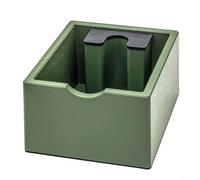 Espresso Knock Box con capacidad para 51 mm, 53 mm, 54 mm, 58 mm, asas de filtro ABS con marco interior flexible para uso a largo plazo (verde)