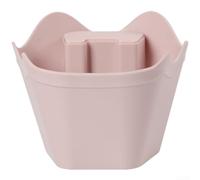 Espresso Knock Box con soporte de apisonamiento integrado y soporte de mango diseñado para portafiltros sin fondo y estándar (rosa)