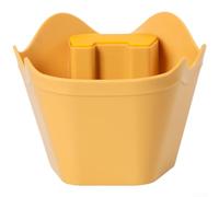 Espresso Knock Box con soporte de apisonamiento integrado y soporte de mango diseñado para portafiltros sin fondo y estándar (amarillo)