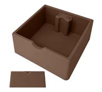 Espresso Knock Box - Contenedor de café de 1,5 l | Caja de almacenamiento de espresso de silicona estilo con poste de golpe sólido | Base antideslizante, accesorios para máquinas de café o café