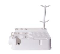 Espresso Knock Box organiza tus herramientas de café para almacenamiento y uso diario con multifuncional y espresso, adecuado para operaciones diarias con mantenimiento simple cómodo (blanco)