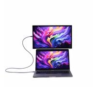 Espresso Lite 15 Monitor Portátil - Pantalla Full HD USB-C de 15.6", alimentación de un solo cable, monitor de viaje ultra ligero para portátil, iPad y dispositivos USB-C (morado)