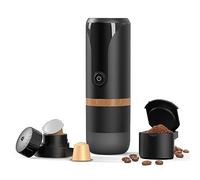 espresso manual con crema rica y gruesa,Mini máquina de café espresso portátil con batería con autocalentamiento de 3 a 4 minutos, compatible con cápsula NS y café molido para camping, viajes, R