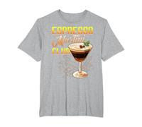 Espresso Martini Club Cóctel Bebida Café Licor Vodka Camiseta, Hombre Tallas Grandes, Gris Jaspeado, 2X Alto