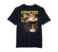 Espresso Martini Club Cóctel Bebida Café Licor Vodka Camiseta, Hombre Tallas Grandes, Negro, 2X Alto
