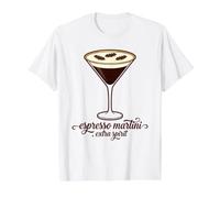 Espresso Martini, espíritu Extra Martini Morning Coffee Lover Camiseta gráfica económica, Hombre, Blanco, XL