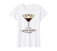 Espresso Martini, espíritu Extra Martini Morning Coffee Lover Camiseta gráfica económica, Mujer, Blanco, XL