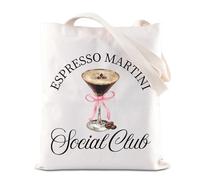 Espresso Martini Inspire - Bolsa de mano para amantes del espresso, regalos para amantes del Tini Time, cóctel, alcohol, Martini Lovers, Martinisoc T Reino Unido, INCHES