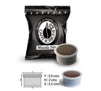 Caffè Borbone Mezcla de Café Negra - 50 Cápsulas - Compatibles con Máquinas de Café Lavazza®* Espresso Point®*
