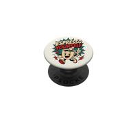 Espresso Yourself Divertido Estilo Vintage Café Comic Retro Art PopSockets PopGrip Adhesivo