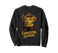 Espressona Signora Italiano Brainrot Meme Sudadera