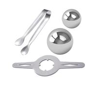 espressoo Chilling Ball - espressoo Stainless Steel Ice Ball - Lock In More Flavor With Freeze Espreso Cooler Balls for Whiskey, Juice, White Wine