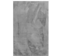 Esprit Alfombra de piel de conejo artificial suave gris 190x130