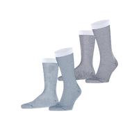 ESPRIT Allover Stripe Multipack M So algodón estampados 2 pares, Calcetines Hombre, Multicolor Blue White 0080, 39-42