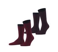 ESPRIT Allover Stripe Multipack M So algodón estampados 2 pares, Calcetines Hombre, Multicolor Purple Red 0040, 39-42