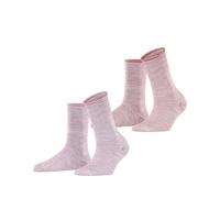 Esprit Allover Stripe Multipack W So algodón estampados 2 pares, Calcetines Mujer, Multicolor Pink Red 0230, 35-38