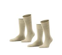 ESPRIT Basic Easy Multipack M So algodón lisos 2 pares, Calcetines Hombre, Beis Cream 4011, 43-46