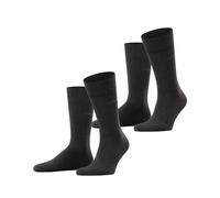 ESPRIT Basic Easy Multipack M So algodón lisos 2 pares, Calcetines Hombre, Gris Anthracite Melange 3080, 43-46