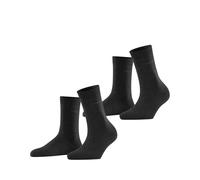 ESPRIT Basic Easy Multipack W So algodón lisos 2 pares, Calcetines Mujer, Gris Anthracite Melange 3080, 35-38