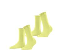 ESPRIT Basic Pure Multipack W So algodón lisos 2 pares, Calcetines Mujer, Amarillo Daffodil 1253, 35-38