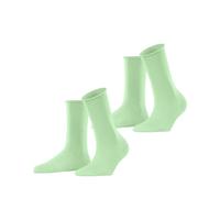 ESPRIT Basic Pure Multipack W So algodón lisos 2 pares, Calcetines Mujer, Verde After Eight 7134, 35-38
