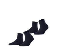 ESPRIT Basic Pure Multipack W Sso algodón lisos 2 pares, Calcetines Mujer, Azul Space Blue 6116, 35-38