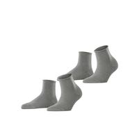 ESPRIT Basic Pure Multipack W Sso algodón lisos 2 pares, Calcetines Mujer, Gris Light Grey 3400, 39-42