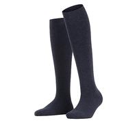 ESPRIT Basic Pure W Kh algodón puños sin presión 1 par, Calcetines largos Mujer, Azul Navy Blue Melange 6490, 35-38