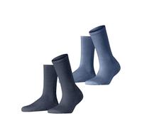 ESPRIT Basic Tennis Multipack W So algodón lisos 2 pares, Calcetines Mujer, Azul Blue Mix 0070, 35-38