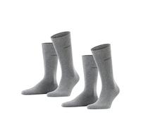 ESPRIT Basic Uni Multipack M So algodón lisos 2 pares, Calcetines Hombre, Gris Light Grey Melange 3390, 39-42