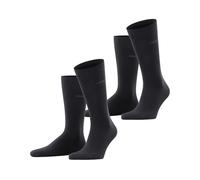 ESPRIT Basic Uni Multipack M So algodón lisos 2 pares, Calcetines Hombre, Negro Black 3000, 47-50