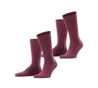 ESPRIT Basic Uni Multipack M So algodón lisos 2 pares, Calcetines Hombre, Rojo Shadow Red 8138, 39-42
