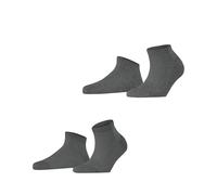 ESPRIT Cabin 2-Pack W SN algodón corte unicolor 2 pares, Calcetines cortos Mujer, Gris (Light Grey Melange 3390), 39-42