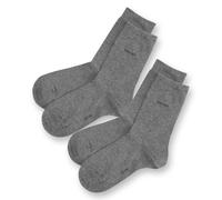 ESPRIT Uni Multipack W So algodón lisos 2 pares, Calcetines Mujer, Gris Light Grey Melange 3390, 35-38