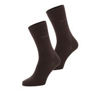 ESPRIT Basic Uni Multipack M So algodón lisos 2 pares, Calcetines Hombre, Marrón Dark Brown 5230, 47-50