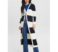 Esprit Cárdigan largo de mujer algodón rayas. Multicolor 38 (M)