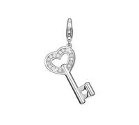 Esprit Colgantes Amuletos Plata Circonias Heart Llave XL ESZZ90721A000