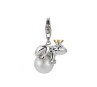 Esprit Colgantes Amuletos Plata Perla de Cristal Frog King ESCH90998B000