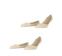 ESPRIT Cotton Invisible Multipack W In algodón invisibles lisos 2 pares, Calcetines pinkies Mujer, Beis Cream 4011, 39-42