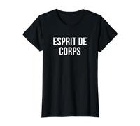 Esprit de Corps Camiseta gráfica económica, Mujer, Negro, L