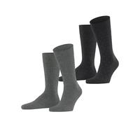 ESPRIT Fine Dot 2-Pack M So algodón estampados 2 pares, Calcetines Hombre, Gris Grey Mix 0150, 43-46
