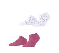 ESPRIT Fine Dot Multipack W Sn algodón lisos 2 pares, Calcetines cortos Mujer, Multicolor Sortiment 0020, 39-42