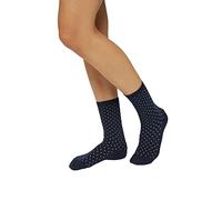 ESPRIT Fine Dot Multipack W So algodón estampados 2 pares, Calcetines Mujer, Azul Marine 6120, 35-38