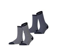 ESPRIT Fine Line Multipack W So algodón estampados 2 pares, Calcetines Mujer, Multicolor Blau 0040, 39-42