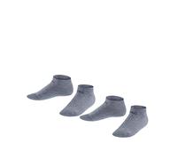ESPRIT Foot Logo Multipack K Sn algodón lisos 2 pares, Calcetines cortos Unisex niños, Gris Light Grey Melange 3390, 23-26