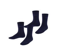 ESPRIT Foot Logo Multipack K So algodón lisos 2 pares, Calcetines Unisex niños, Azul Marine 6120, 31-34