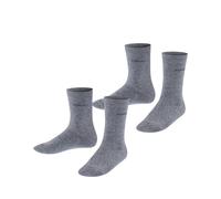 ESPRIT Foot Logo Multipack K So algodón lisos 2 pares, Calcetines Unisex niños, Gris Light Grey Melange 3390, 31-34